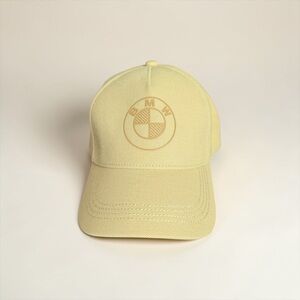 BMW Beige Cap with Bright Orange Trim